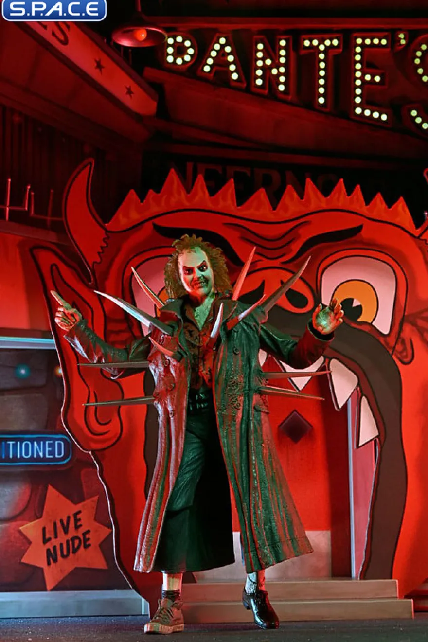 Ultimate Beetlejuice in Trench Coat with Spikes & Dante's Inferno Room Deluxe Set