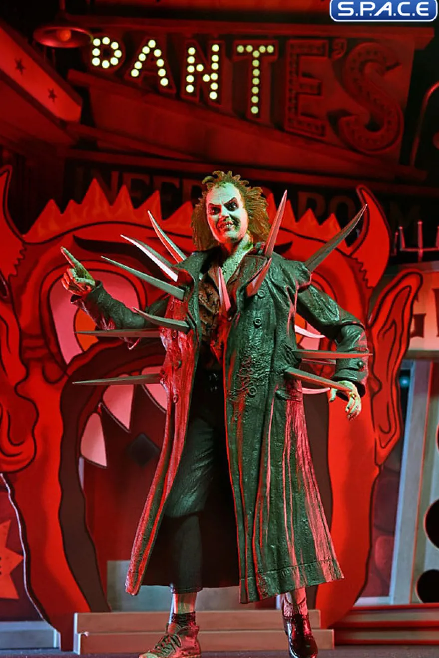 Ultimate Beetlejuice in Trench Coat with Spikes & Dante's Inferno Room Deluxe Set