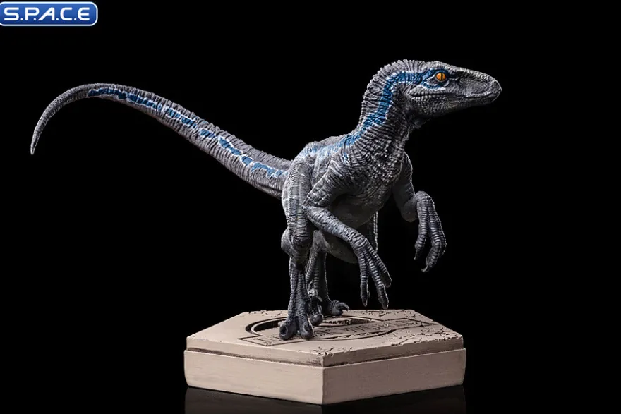 Velociraptor Blue B Jurassic Park Icons Mini-Statue