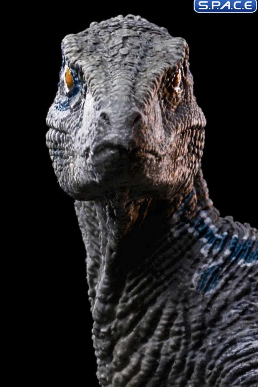 Velociraptor Blue B Jurassic Park Icons Mini-Statue
