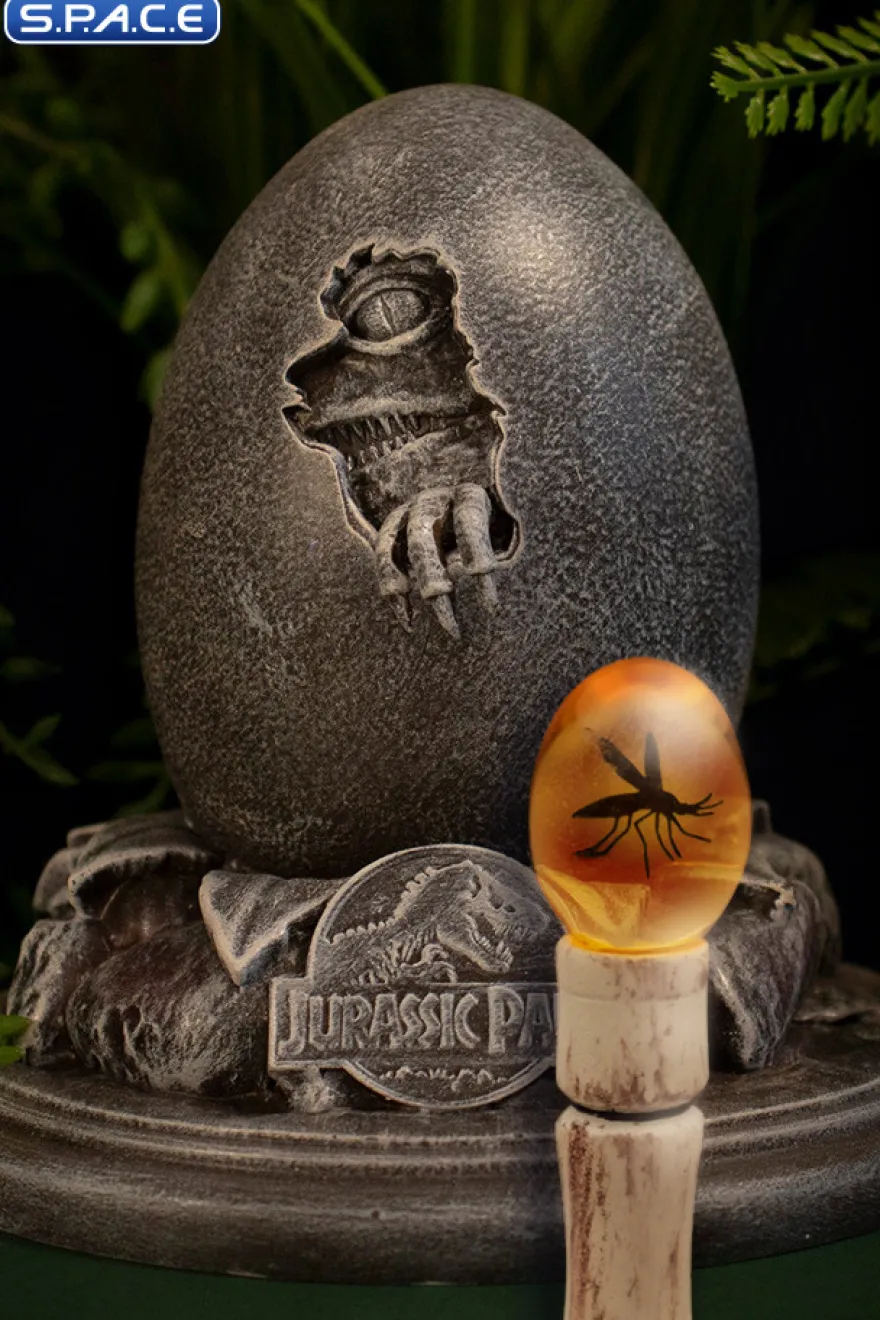 Velociraptor Egg Statue & Cane Replica (Jurassic Park)