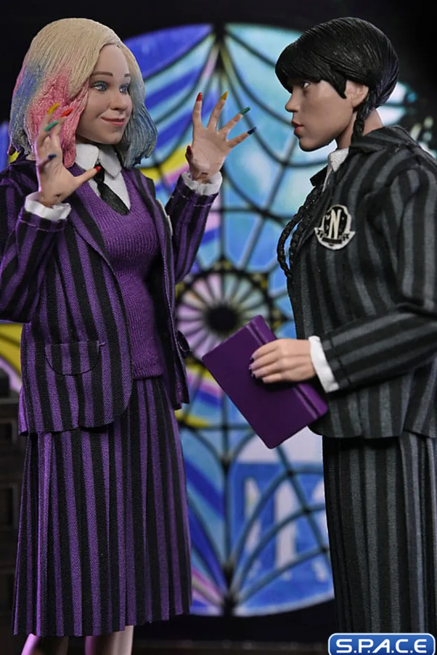 Wednesday Addams & Enid Figural Dolls 2-Pack