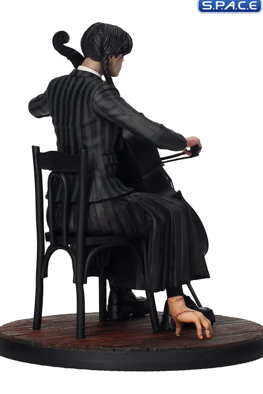 Wednesday with Cello PVC Statue