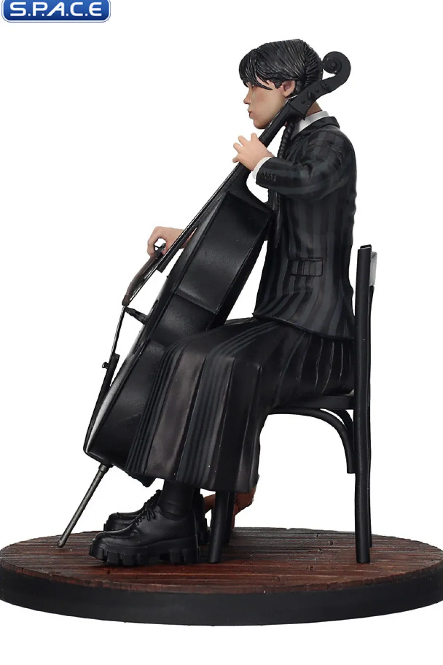 Wednesday with Cello PVC Statue