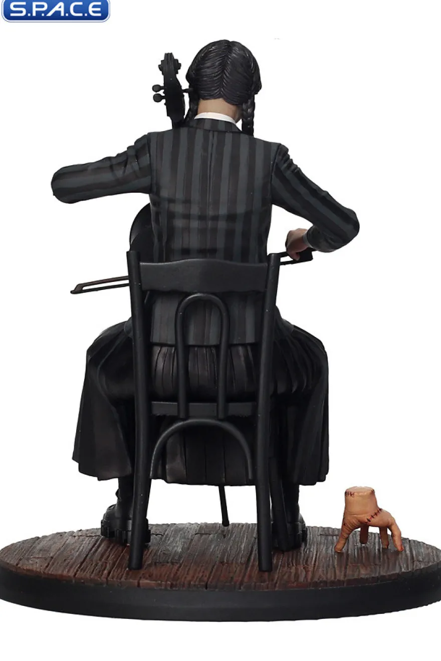 Wednesday with Cello PVC Statue